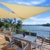 WOLTU Sonnensegel Rechteck 2x4m Creme atmungsaktiv Sonnenschutz HDPE Windschutz mit UV Schutz für Garten Terrasse Camping - 2