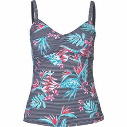 Firefly Damen MEA II Tankini, Flower/Stripes, 38B - 1