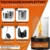 Flammenbrise® Tischkamin | Tischfeuer für Indoor und Outdoor | Ethanol Kamin mit [200g] Natursteinen | INKL. 2 Brennkammern | Unendliche Brenndauer - 2
