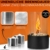 Flammenbrise® Tischkamin | Tischfeuer für Indoor und Outdoor | Ethanol Kamin mit [200g] Natursteinen | INKL. 2 Brennkammern | Unendliche Brenndauer - 3
