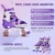 Gonex Verstellbar Rollschuhe, Leuchtenden Rädern Roller Skates für Mädchen Jungen Kinder Erwachsene (M (35-38) EU, Sternenhimmel) - 4