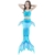 Guter Handwerker Meerjungfrauenflosse Mädchen Meerjungfrau Flosse für Kinder mit Mermaid Tail und Monoflosse Size150 - 2