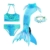 Guter Handwerker Meerjungfrauenflosse Mädchen Meerjungfrau Flosse für Kinder mit Mermaid Tail und Monoflosse Size150 - 1