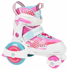 HUDORA Rollschuhe My First Quad 2.0 - Inliner für Kinder - Schuhe mit Rollen - Rollschuhe Mädchen Größe 26-29 - Inline Skates - 1