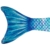 Idena 40604 - Meerjungfrauen-Schwanz mit Monoflosse, Größe M/L, in Blau, Meerjungfrauen-Flosse für Kinder ab 6 Jahren, zum Schwimmen und für aufregende Tauchabenteuer im Wasser - 3
