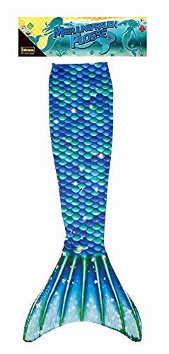 Idena 40605 - Meerjungfrauen-Schwanz mit Monoflosse, Größe XS/S, in Grün, Meerjungfrauen-Flosse für Kinder ab 6 Jahren, zum Schwimmen und für aufregende Tauchabenteuer im Wasser - 2