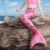 Idena 40605 - Meerjungfrauen-Schwanz mit Monoflosse, Größe XS/S, in Grün, Meerjungfrauen-Flosse für Kinder ab 6 Jahren, zum Schwimmen und für aufregende Tauchabenteuer im Wasser - 6