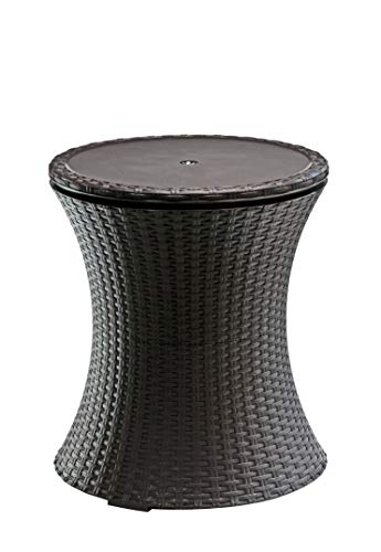 Keter Pacific Cool Bar, Beistelltisch mit Kühlmöglichkeit, Braun, 30L - 2