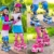 Kinder Rollschuhe Verstellbar LED für Mädchen Jungen, Soldow Roller Skates mit Leucht PU Räder für Anfänger, Bequem | Atmungsaktiv | Dreifach Schutz, Einstellbare Größe 30-37 (Rosa/Blau) - 6