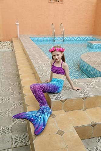 shepretty meerjungfrauenflosse mädchen Mermaid Tail Badeanzug für Erwachsene und Kinder，xiaofenfenG5-140 - 4