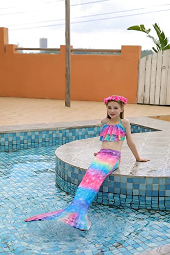shepretty meerjungfrauenflosse mädchen Neuer Mermaid Tail Badeanzug für Erwachsene und Kinder，fenM9-130 - 6