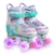 SULIFEEL Rainbow Unicorn Verstellbare Rollschuhe für Kinder mit Leuchtenden Rädern für Mädchen und Jungen Mittel (32-35 EU) - 1