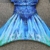 BAWADE Meerjungfrauenflosse für Mädchen – Meerjungfrau Flosse Schwimmen Meerjungfrauenschwanz Passend für 110-170cm Höhe, Mehrfarbig (G-29), 130 - 3