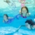 BAWADE Meerjungfrauenflosse für Mädchen – Meerjungfrau Flosse Schwimmen Meerjungfrauenschwanz Passend für 110-170cm Höhe, Mehrfarbig (G-29), 130 - 6