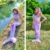 Corimori – Meerjungfrau-Schwimm-Flosse mit Bikini für Kinder, Meerjungfrau Aqua, Meerjungfrauen-Anzug zum Schwimmen, Lila-Kombi Körpergröße bis 160cm - 3