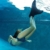 DEBAIJIA Mädchen Flipper Tauchen Meerjungfrauenflosse Kinder Schwimmen Training Monofin Jungen Schwimmflossen Meerjungfrau Flossen（B-(41 * 37CM)-F608-Blau - 6
