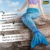 Idena 40603 - Meerjungfrauen-Schwanz mit Monoflosse, Größe XS/S, in Blau, Meerjungfrauen-Flosse für Kinder ab 6 Jahren, zum Schwimmen und für aufregende Tauchabenteuer im Wasser - 3