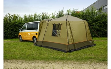BERGER Cilento Eco Busvorzelt │ Outdoor Zelt │ Autozelt für Bus Van SUV Auto Zelt Vorzelt Camping Zelt Vorzelt Bus │ Schnellaufbau Campingzelt Zelt mit Stehhöhe, höhenverstellbar nachhaltig - 4