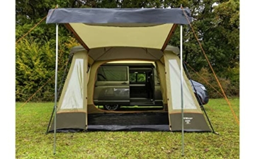 BERGER Cilento Eco Busvorzelt │ Outdoor Zelt │ Autozelt für Bus Van SUV Auto Zelt Vorzelt Camping Zelt Vorzelt Bus │ Schnellaufbau Campingzelt Zelt mit Stehhöhe, höhenverstellbar nachhaltig - 6