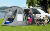 BERGER Extra Touring Easy-L Busvorzelt ? aufblasbares, freistehendes Outdoor Zelt Luftzelt ? Autozelt Vorzelt Camping Zelt für Bus Van Auto ? Schnellaufbau Campingzelt inkl. Luftpumpe - 1