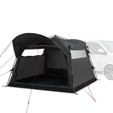 qeedo Quick Motor Free - Das freistehende Busvorzelt mit Quick-Up Schnellaufbau-System - Campingzelt als Vorzelt für Auto, Bus, Wohnmobil, Camper - vielseitig montierbar, groß, geräumig, wasserdicht - 8