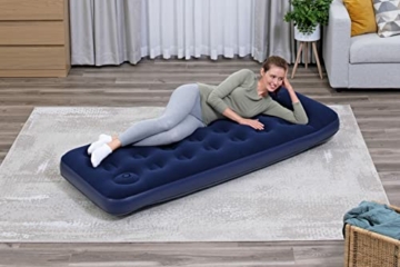 Bestway Luftbett Blue Horizon Step mit interner Fußpumpe Single XL/Lo 185 x 76 x 28 cm, Blau - 2