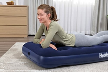 Bestway Luftbett Blue Horizon Step mit interner Fußpumpe Single XL/Lo 185 x 76 x 28 cm, Blau - 11