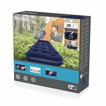 Bestway Luftbett Blue Horizon Step mit interner Fußpumpe Single XL/Lo 185 x 76 x 28 cm, Blau - 3