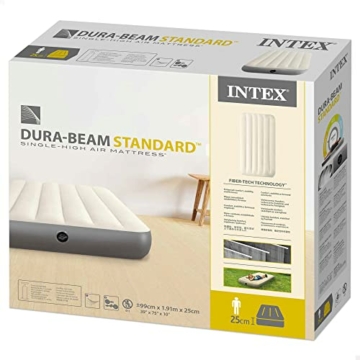 Intex Twin Dura-beam Series Single High Luftbett, Taupe/Grey, 99 x 191 x 25 cm - 3
