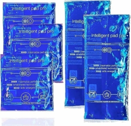 5er blau Set Kühlpad 29x 12 cm & 15x15 cm - Kühlpack Kühlkompresse Warmkompresse - Kaltkompresse - Kompresse Gelkissen - Cool pads Gel pads - kalt & Warm Kühlpack & Kühlakku - 1