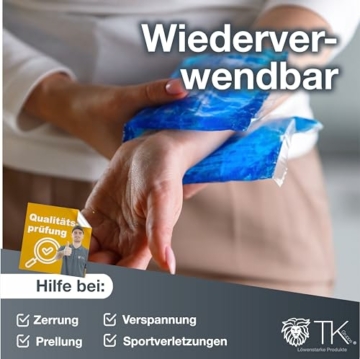 5er blau Set Kühlpad 29x 12 cm & 15x15 cm - Kühlpack Kühlkompresse Warmkompresse - Kaltkompresse - Kompresse Gelkissen - Cool pads Gel pads - kalt & Warm Kühlpack & Kühlakku - 5