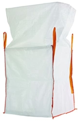 Big Bag 90x90x110 cm mit 4 Schlaufen und Einfüllschürze, 5000 KG Bruchlast DIN EN ISO 21898 - 1
