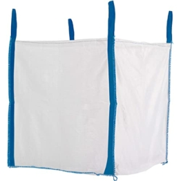 Big Bag oben offen 90 x 90 x 90 cm Tragfähigkeit 1000kg Entsorgung Bags Schüttgutbehälter BigBag Big Pack Transportsack - 1