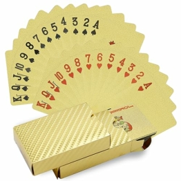CCLIFE Spielkarten 2 Decks Pokerkarten Playing Cards Profi Poker Wasserdichtes Plastik - 1