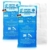 com-four® 2x Große Mehrfach-Kompressen mit Premium Mehrweg Vlieshülle, Kalt und Warm Kompressen mit Gel-Kühlpack Schutzhülle mit Gummiband, 29 x 12 cm - mikrowellengeeignet - Made in Germany - 1