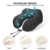 Eono Nackenkissen Memory Foam, Reisekissen mit Haube, Bequemes Nackenhörnchen mit Haube für Flugzeug, Auto, Zug, Büro, Nackenkissen Reise zum Schlafen - 2