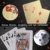 Joyoldelf 2 Stück Spielkarten, Wasserfeste Pokerkarten mit Geschenkbox,Familienparty Spiel Playing Cards (Goldfolie & Silberfolie) - 6