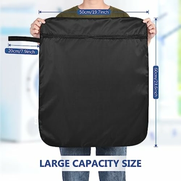 OTraki Wetbag 50 cm x 60 cm 2 Stück Nasstasche Wiederverwendbar windeltasche mit Reißverschluss, wasserdichter beutel Schmutzige Kleidung Tasche Organiser für Badeanzüge, Strandtuch - 5