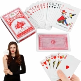 Retoo Blau Standard Kartendeck 54 Blatt, Pokerkarten, Spielkarten für Texas Holdem Poker, Blackjack, hochwertiges Kartenspiel, Kunststoffspielkarten, Profi Pokerset - 1