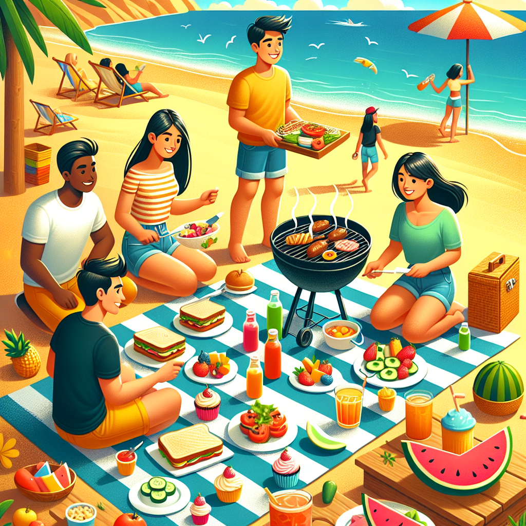 Strandpicknick-Ideen und Rezepte