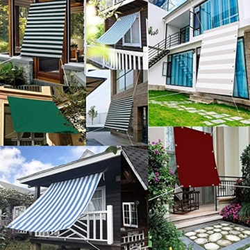 CHBIN Sonnensegel für Gartenpavillon Sunset Deluxe 1.5x2M 99% Schattentuch Mit Ösen Wasserdicht SunSail Sonnensegel Sonnenschutz inkl Befestigungsseile Für Garten Terrasse Balkon, Hellgrau, 22073 - 2