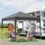 COBIZI Pavillon 3x3 Wasserdicht Faltpavillon mit 4 Seitenteilen Freiluft Faltpavillon Stabile UV-Schutz 50+ Pop Up Gartenpavillon Partyzelt für Freien, Garten, Party, Hochzeit, Markt (3x3m Grau) - 7