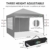 COBIZI Pop up Pavillon 3x3, Faltpavillon 3x3 Wasserdicht Stabil Winterfest |8X Heringe|4X Windseil|UV-Schutz 50+|Hoch Dichte Plane| Pavillon Faltbar 3x3m Partyzelt Faltpavillon 3x3 Gartenpavillon - 3