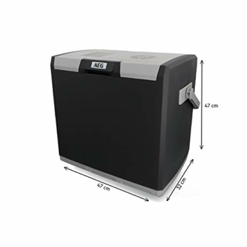 AEG Automotive Thermoelektrische Kühlbox KK 28 Liter, 12/230 Volt für Auto und Steckdose, Rot - 2