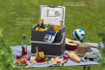 AEG Automotive Thermoelektrische Kühlbox KK 28 Liter, 12/230 Volt für Auto und Steckdose, Rot - 3