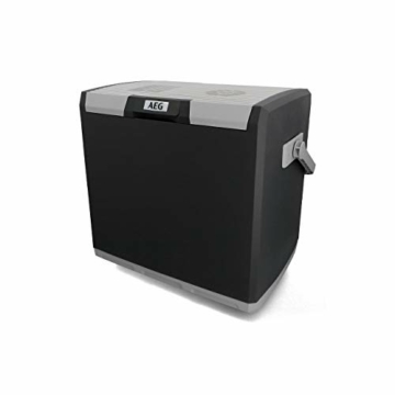 AEG Automotive Thermoelektrische Kühlbox KK 28 Liter, 12/230 Volt für Auto und Steckdose, Rot - 1