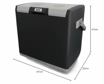 AEG Automotive Thermoelektrische Kühlbox KK 28 Liter, 12/230 Volt für Auto und Steckdose, Rot - 8