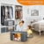 Budding Joy 6 Stück 90L Aufbewahrungstasche, Aufbewahrungsbox mit Deckel Große, Kleider Aufbewahrung Umzugskartons, Faltbare Unterbett Kleiderschrank für Kleidung Bettdecken und Bettwäsche,Grau - 4
