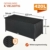 Casaria® Gartenbox XXL Auflagenbox mit Rollen 420L Stauraum Wasserdicht UV-beständig Gasdruckfeder 122x56x61cm Garten Balkon Aufbewahrungsbox Schwarz - 7