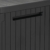 Keter City Box, Aufbewahrungsbox, dunkelgrau, Inhalt: 113L, Maße: HxTxB 55x44x57,8cm, ideal für Balkon und kleine Flächen, Holzoptik - 4